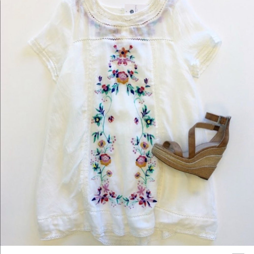 White embroidered top